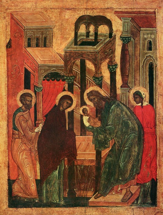 Икона первой половины XVI в., из праздничного ряда церкви архангелов на Городце в Пскове, Псковский музей-заповедник